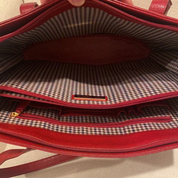 MiMi DiCarlo Leather Red Tote - Picture 7 of 9